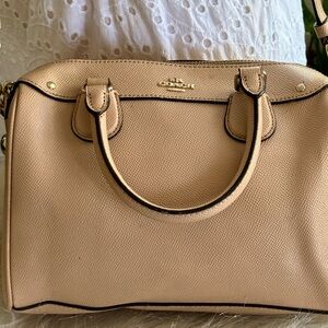 Coach Bennett Satchel Crossbody in Tan Leather